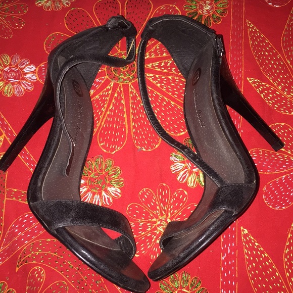 One Strap Black Heels - Picture 1 of 4